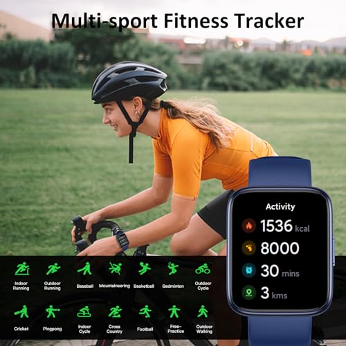 Tykoit TW2 Smart Watch, Fitness Tracker Watch With 45 Mm Touchscreen, Heart Rate Monitor, Blood Oxygen, Sleep Tracking Fitness Watch Ip68 Waterproof Smartwatch thumb #4