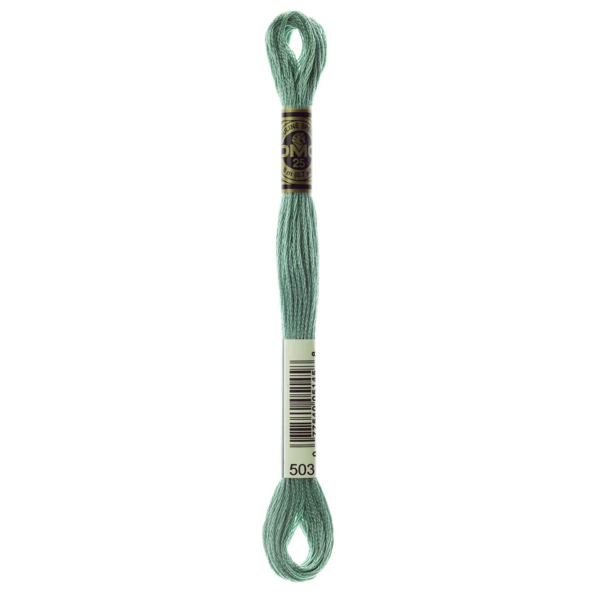 DMC Embroidery Floss Mouline Stranded Cotton Thread for Hand Embroidery and Sewing - Colour No: 503-6 x 8m Skeins — image 1