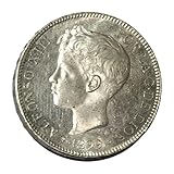 Ensayador: SGV Moneda Plata España 1899 * 99 5 Pesetas Alfonso XIII