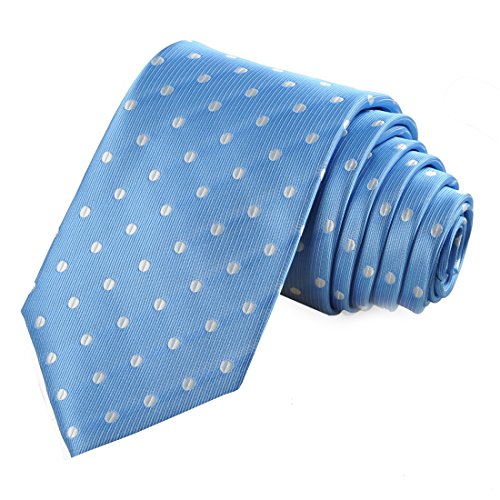 Image of KissTies Mens Necktie Polka Dot Ties For Men Classic Dressing Tie + Gift Box