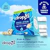 Dropps Odor & Stain Laundry Detergent Pods, Crisp Breeze (32 Count) - Powerful Laundry Pods | Complete Clean Laundry Soap | Fights Odors & Stains | Clean Ingredients | Plastic Free Packaging
