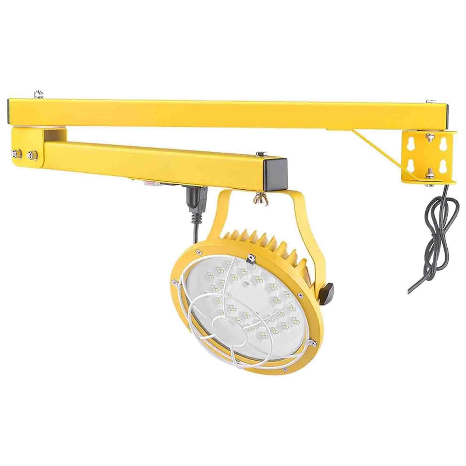 PixCy LED Loading Dock Light 30/50w Selectable,43in Foldable Swing Arm 50W