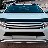 Oneway Motorhaubenschutz kompatibel mit Toyota Hilux 8.Gen. 2015-2020 - Schwarz glänzend
