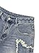 Sooluness Men's Pattern Embroidery Jean Shorts Casual Distressed Denim Shorts Summer Short Pants with Pockets (US, Alpha, X-Large, Regular, Regular, Blue Star)
