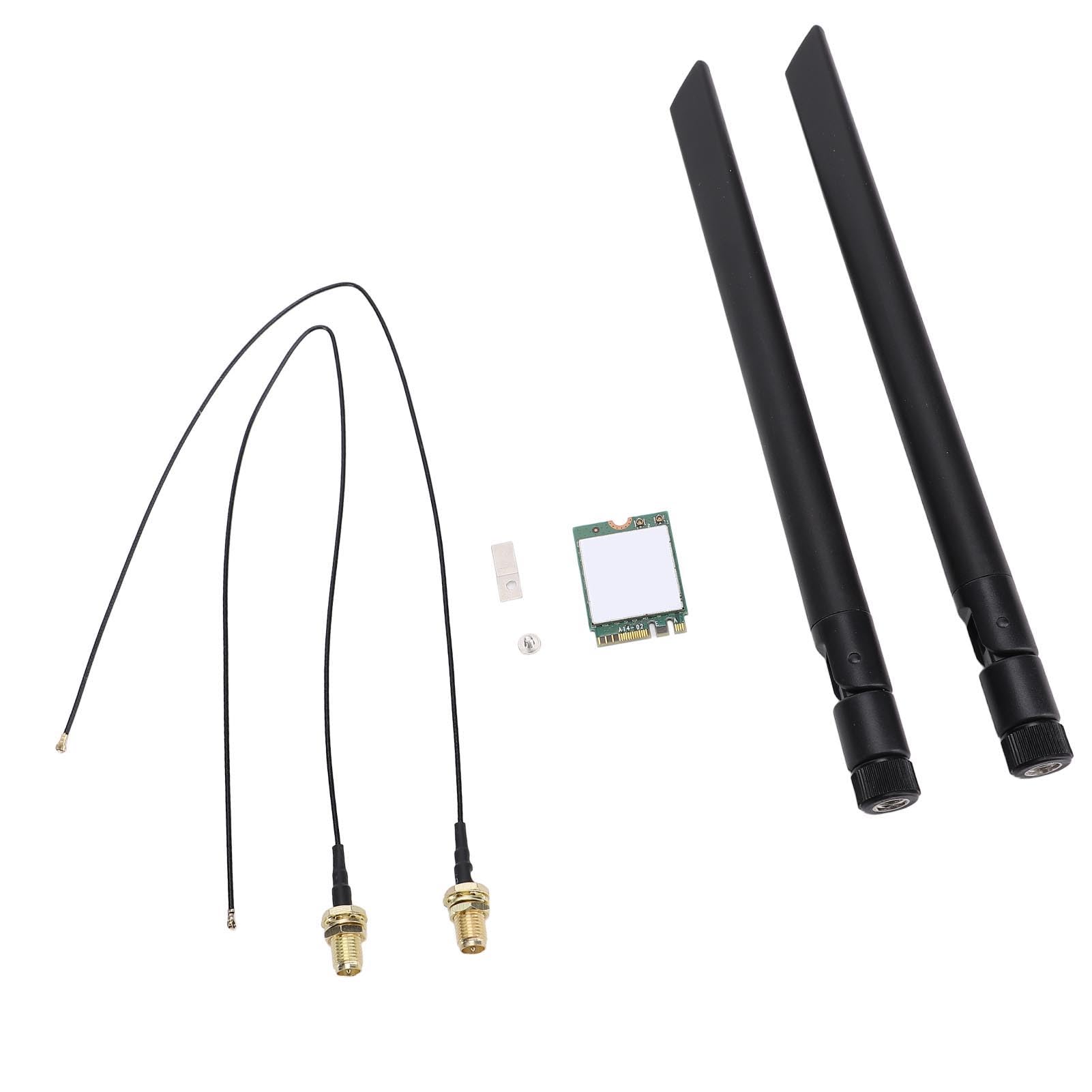 LICAEVEY 8265NGW M.2 WiFi Card for PC - AC 1200Mbps Dual Band (2.4GHz/5GHz) Wireless Network Card with Bluetooth 4.2, Compatible Wins 10/8/7 (External Antennae)