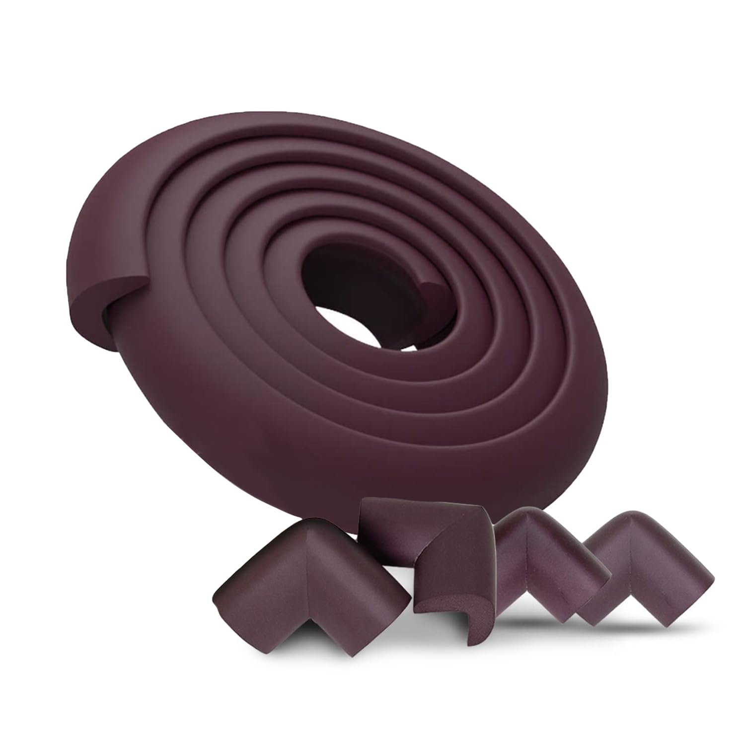 BabyPro Baby Proofing Edge and Corner Combo (12mm, Pack of 5) by Certified Professional Childproofer of 2 Meters of Edge Guard & 4 Corner Protectors Covering, Furniture Corners (Brown) BabyPro Baby Proofing Edge and Corner Combo (12mm, Pack of 5) by Certified Professional Childproofer of 2 Meters of Edge Guard & 4 Corner Protectors Covering, Furniture Corners (Brown)