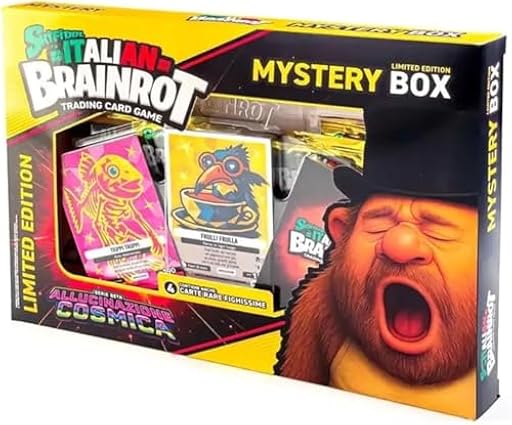 Skifidol Idioma Italiano Brainrot Mystery Box - 4 Cartas promocionales Raras, 2 Polygon, 6 Sobres de 7 Cartas - 42 cromos - Edición Limitada - Serie Beta | Ya disponible en tu tienda friki favorita! En mundofriki.es!