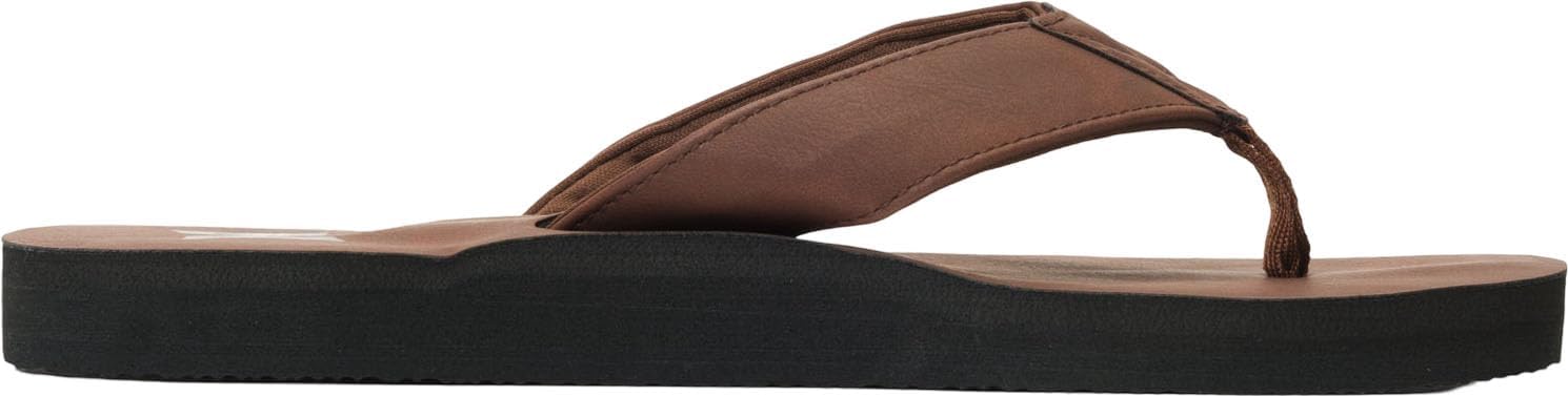 Hurley Men's Icon Vegan Leather Sandal-Medium Brown-11