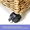Amazon.com: Trademark Innovations Rolling File Box Wicker File Cabinet ...