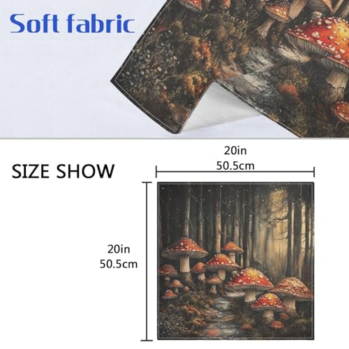 Set de 4 servilletas de tela cuadradas multicolor 50.8x50.8 cm miniatura 3