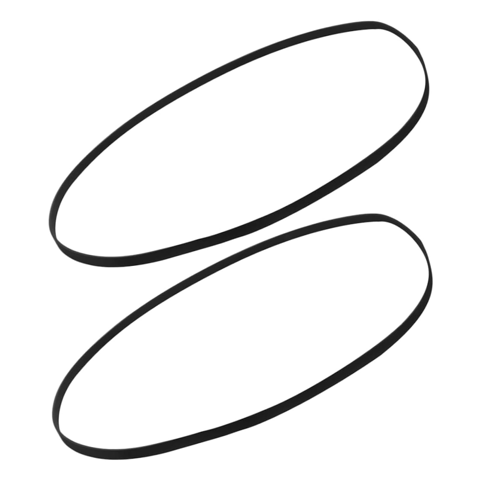 2 Courroies de Transmission pour Platine Vinyle 165-310mm Courroie en Caoutchouc Remplacement Universel(Breite 5mm,Fold Length 230mm)