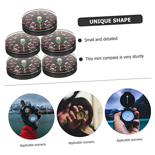 5 piezas brújulas mini portátiles para camping miniatura 6