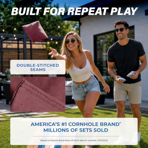 Image of GoSports Classic Cornhole Bean Bags Set of 4-16 Colors Available - Regulation All Weather, Mix and Match
