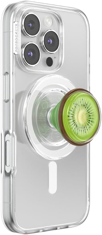 PopSockets Phone Grip for MagSafe, Magnetic Holder, Phone Stand, Squishy - Jelly Kiwi