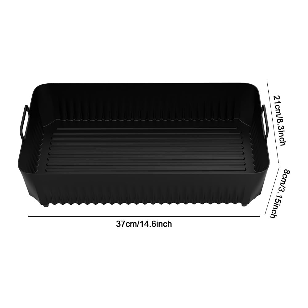 Riutilizzabile Air Fryer Fodere in silicone Antiaderente Riutilizzabile Airfryer Pot Sostituzione Facile pulizia Airfryer Pentola in silicone Teglia for alimenti for Air Fryer AF500