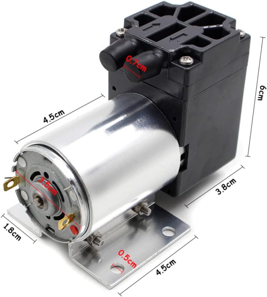 Unomor Miniature Vacuum Pumps 3000n 12v Air Pump for Inflatables Quiet Electric Air Compressor 5l/m