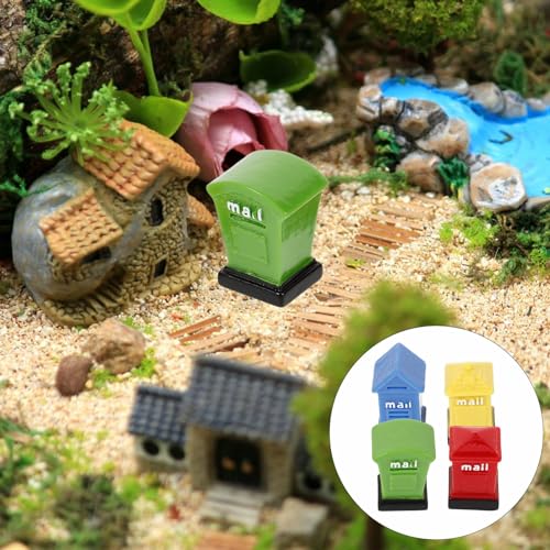 ifundom Caixa De Correio Para Casa De Bonecas 4 Peças Miniatura 1:12 Jornal Mini Caixa De Correio Br