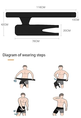 Miniatura 2 de Healthy Lab Co - Soporte de cadera Ortho-Wrap de calidad original, soporte de cadera para aliviar el dolor de ciática, manga de muslo para la ingle,