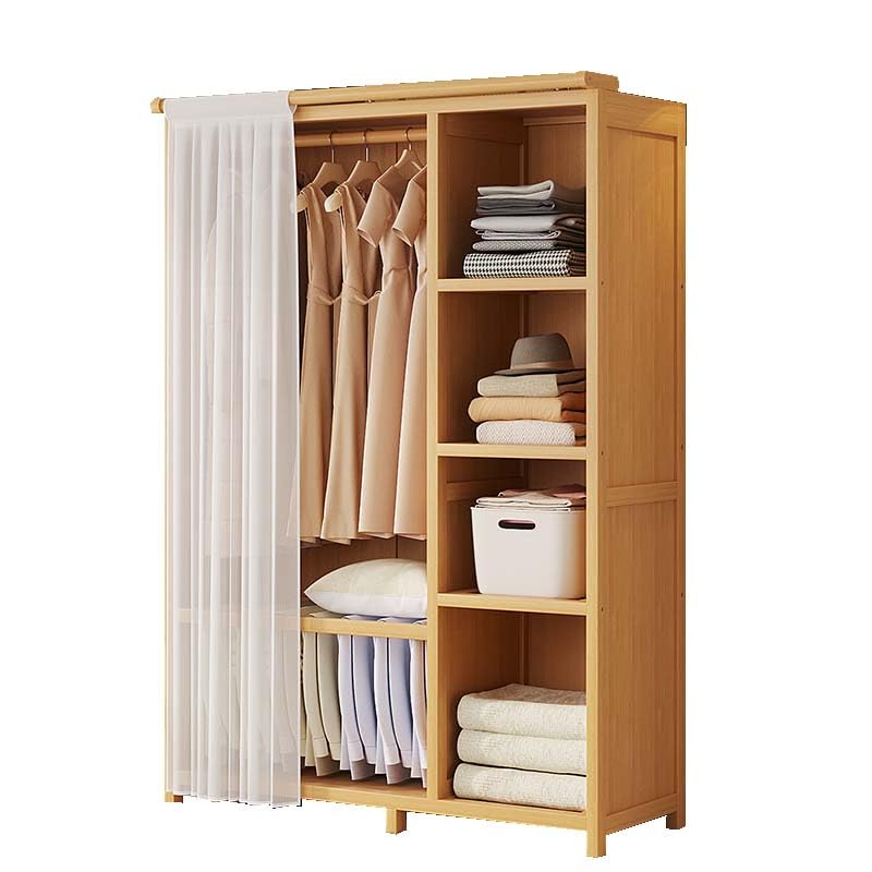 HUHJYUGE Armario Ropero Pequeño Habitacion, Armario Dormitorio Matrimonio, Armario Abierto Madera, Armario Ropero Portatil, Guardarropa Armario Madera, para Vestuario, Dormitorio