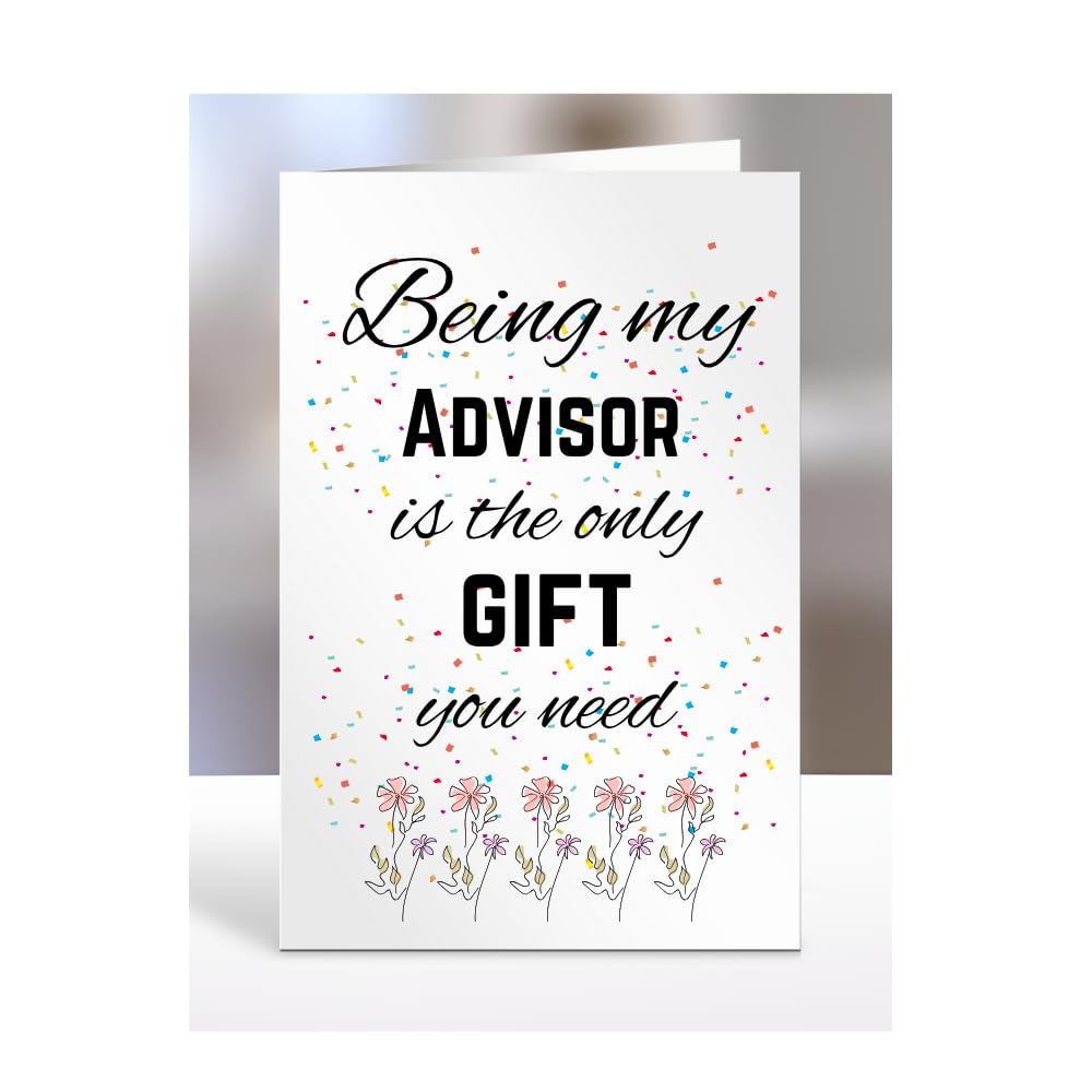 Being my Advisor is The only Gift You Need Card, Funny, Joke, Silly, Happy Birthday Gift, Presents for Christmas, for Men, Women, A5-112_10