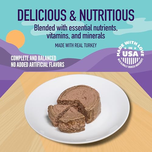 Image of A Strong Heart Canned Wet Cat Food, Turkey & Giblets Dinner - 5.5 oz Cans (Pack of 24), Made in The USA with Real Turkey & Savory Giblets