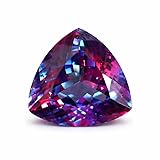 30 Ct Natural Trillion Cut Multi Color Changing Alexandrite Faceted Certified Loose Gemstone for Jewellery Making - 19 x 10mm Approx.