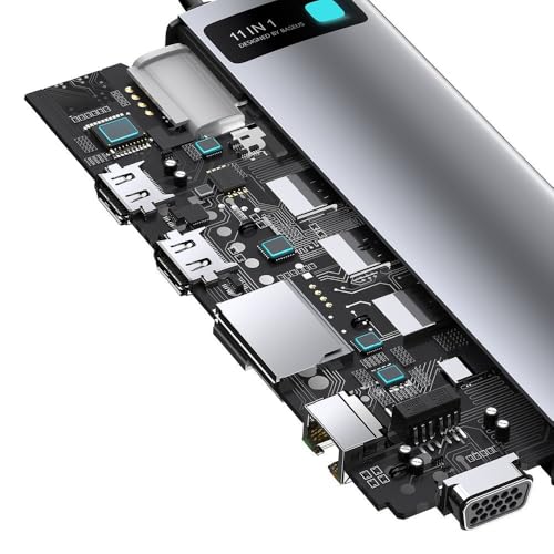 Station USB 3.2 Baseus Metal Gleam Series 11-in-1 multiport PC - 7