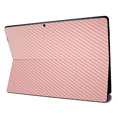Image of MightySkins Carbon Fiber Skin for Microsoft Surface Pro X - Solid Blush | Textured Carbon Fiber Finish | Easy to Apply, Remove, and Change Styles | Made in The USA