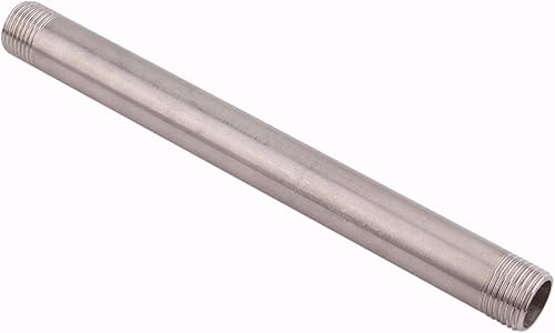 Miniatura 94 de 1/2" X 1/2" NPT Macho NPT Acero Inoxidable 304 Acoplamiento De Tubo De Acoplamiento De Acoplamiento De Tubo De Montaje 4" Longitud
