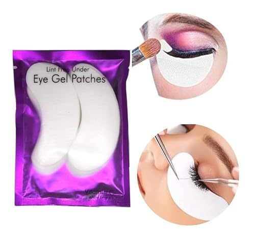 50 Pares Protetor Pálpebra Gel Alongamento Cílios Patch Pad