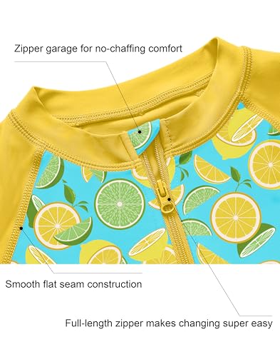 Image of Toddler Boys Swim Shirts Rash Guard Long Sleeve UPF 50+ Sun Protection