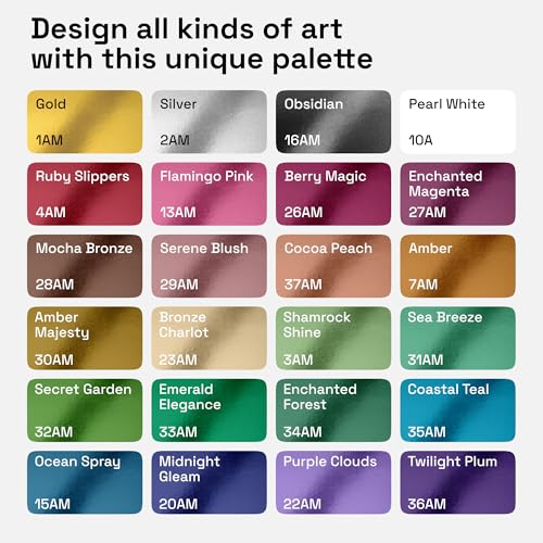 Image of ARTISTRO Metallic Acrylic Paint Markers - Fine Tip Paint Pens for Rock, Wood, Glass, Ceramic, Black Paper, Scrapbooking Crafts, Card Making, DIY Photo Album, Ceramic (Fine)