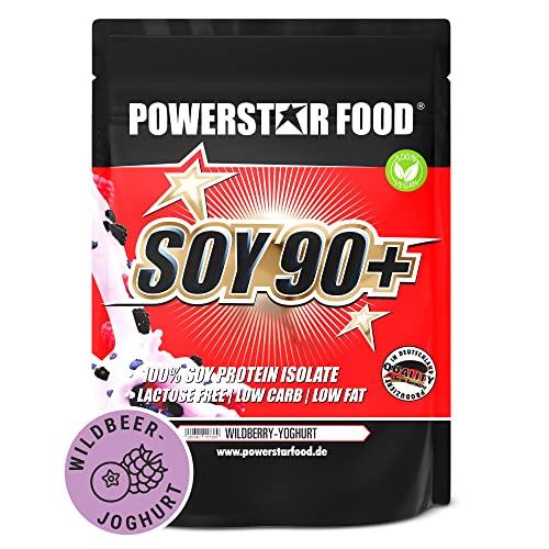 Powerstar SOY 90+ | 1kg Soja-Protein-Isolat ohne Zucker-Zusatz | Made in Germany | Gentechnisch unverändert | Veganes Eiweiß-Pulver mit 93{de93f4948693c44e439827cebba65a59c892d4964fc62339ea6684a0b800cc6f} Protein i.Tr. | Vegan & laktosefrei | Wild Berry Yoghurt Powerstar SOY 90+ | 1kg Soja-Protein-Isolat ohne Zucker-Zusatz | Made in Germany | Gentechnisch unverändert | Veganes Eiweiß-Pulver mit 93{de93f4948693c44e439827cebba65a59c892d4964fc62339ea6684a0b800cc6f} Protein i.Tr. | Vegan & laktosefrei | Wild Berry Yoghurt