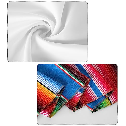 Nappes mexicaines multicolores et nappes rondes blanches Mixweer en lot de 2 - 4