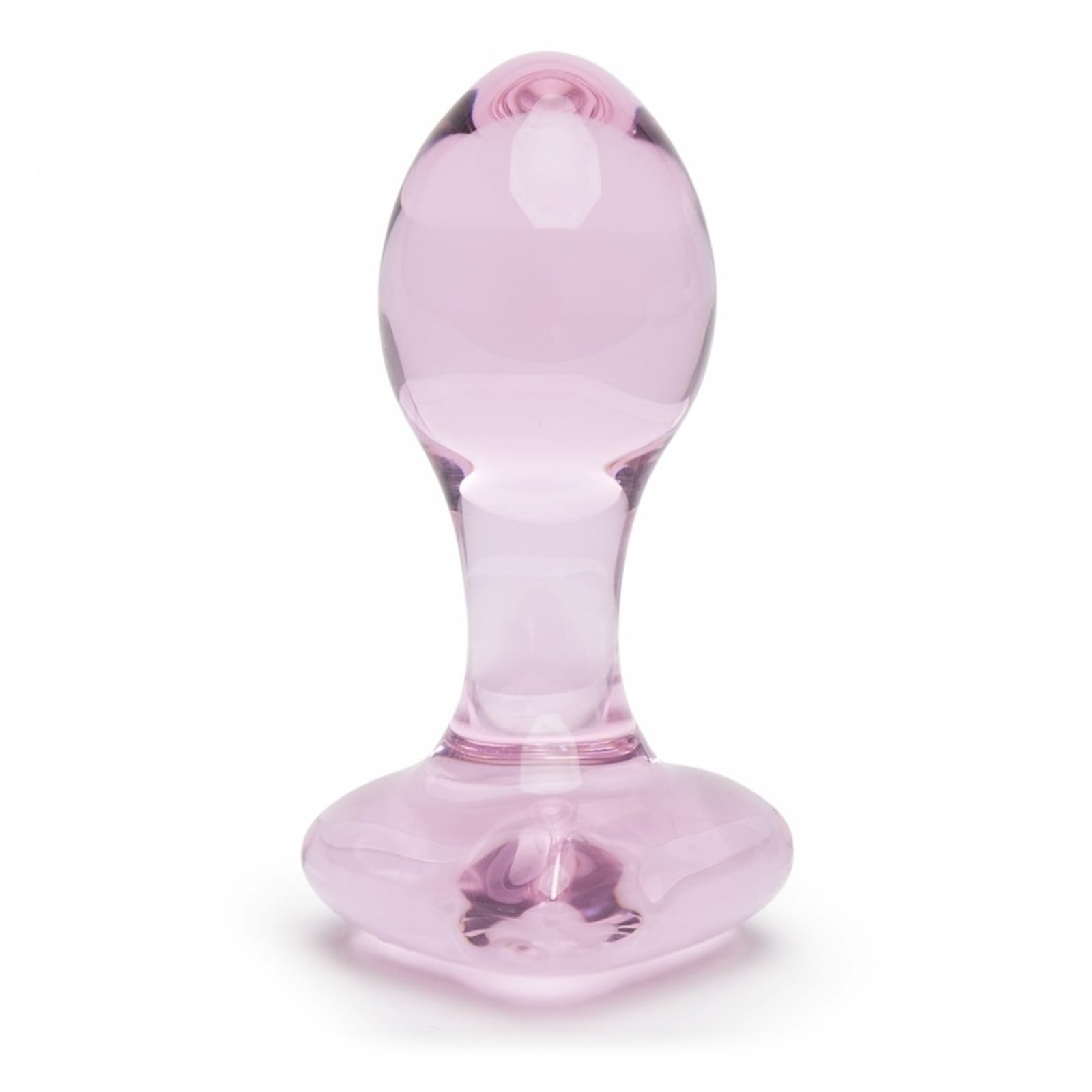 CJXQBH Heart Crystal Glass nal Plug Butt Plugs Pink Prostate Massager Anal Masturbation Toys for Men Women