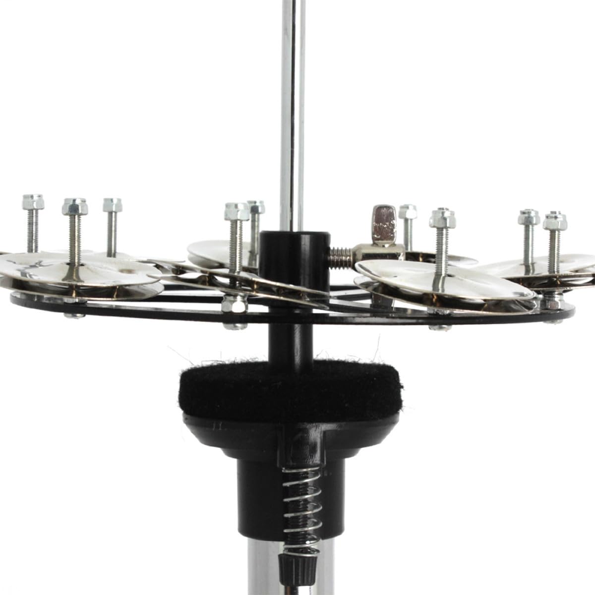 Veemoon Cloche de Charleston en Cuivre Argenté Pratique et Robuste, Accessoire Compact pour Cymbale de Batterie, pour Batteurs Débutants et Professionnels