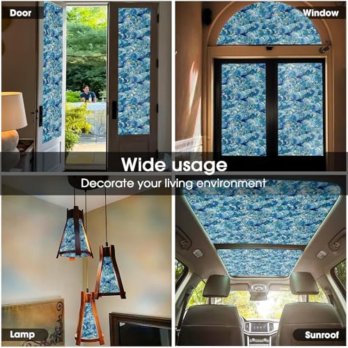 Vinilo decorativo azul vinilo ventana 40x300 cm miniatura 5
