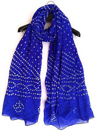 Jaipuri Rajasthani Women's Art Silk Bandhej Bandhani Dupattas for Women and Girls