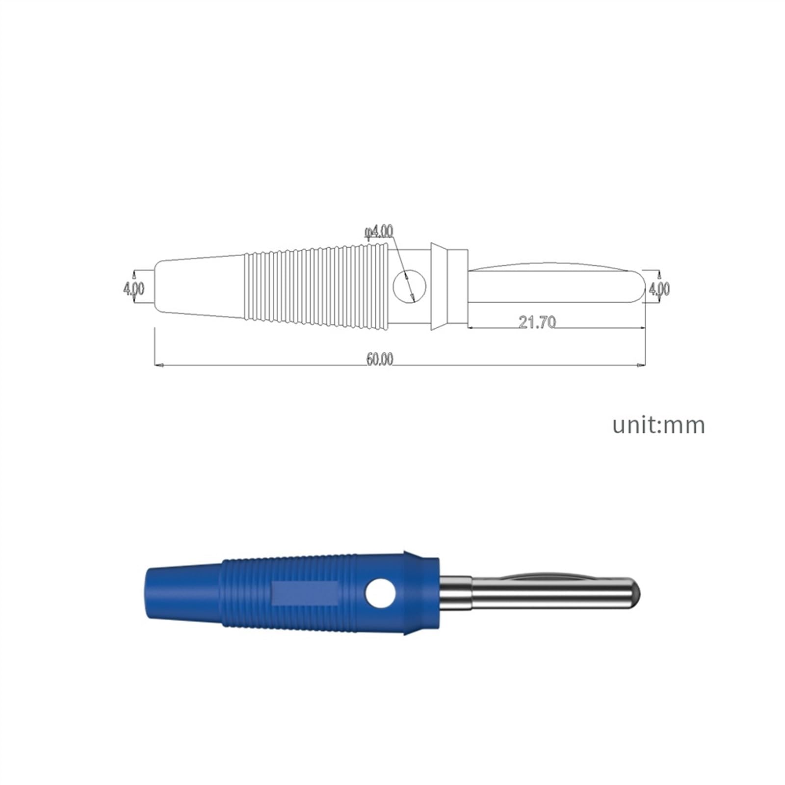 Fiche Banane en cuivre de 4MM, 10 pièces, connecteur à souder empilable isolé à Courant élevé for amplificateur de Haut-Parleur Q.10019(5 Colors x 2)