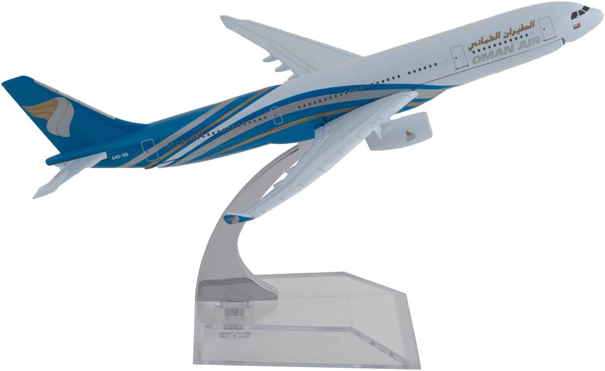Toytle Oman Airline 16cm DieCast Model with Stand