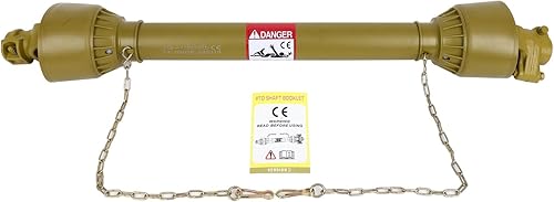 SCITOO Yellow Rear Agricultural Machinery Drive Shaft Propeller Shaft Compatible for Universal Replacement Product Size 950mm