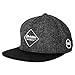 Produktbild Blackskies Snapback Cap Schwarz Braun Grau Wolle Schirm Unisex Premium Baseball Mütze Kappe, Anubis, Einheitsgröße