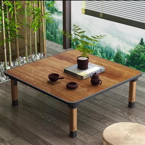 Table basse ronde réglable en MDF et pliable pour salon - 6