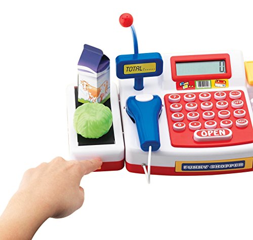 Caja registradora para juego simbólico Simba con calculadora interactiva 6