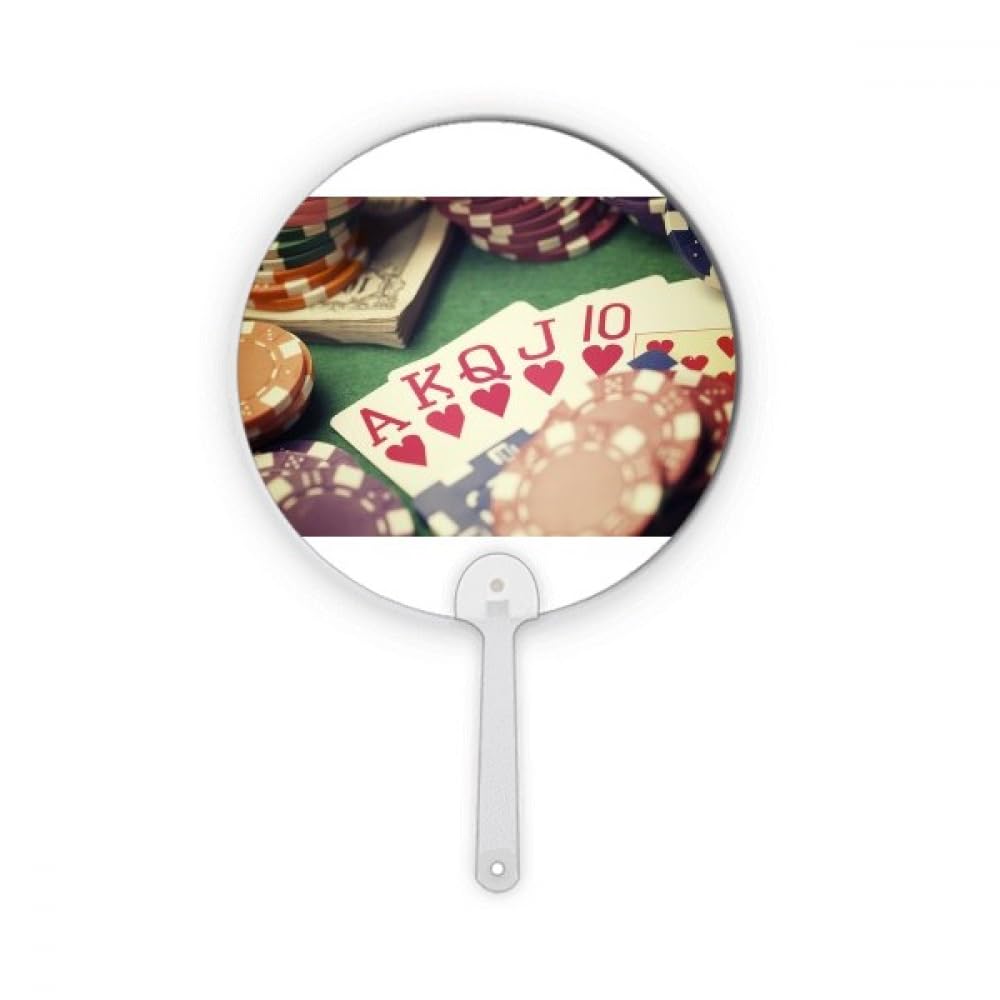 Décoration d'éventail Flush Poker en plastique pour vos soirées de casino