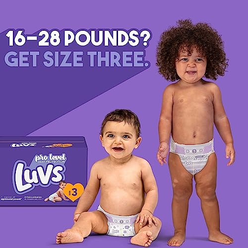 Luvs Triple Leakguards Diapers, Size 3 (168 Count) - Packaging May Vary #TOP5