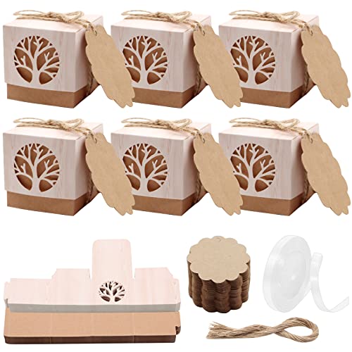 SPOKKI 50 Pezzi Scatoline Bomboniere, Albero della...