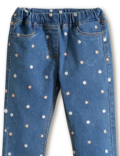 Image of Amazon Brand - Symbol Girls Cotton Rich Stretchable Jogger Jeans | Elasticated Waistband | Jeggings | Age 2-12 Years