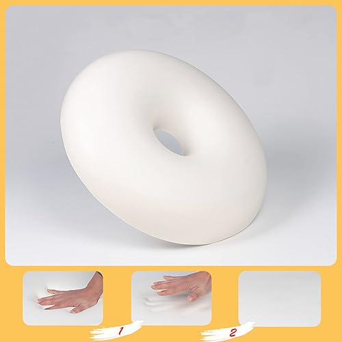 Miniatura 4 de Cojín de asiento de silla de 2.8in de grosor, 15.7 x 15.7in de espuma viscoelástica con cremallera, bonito diseño de dona para el hogar, oficina,