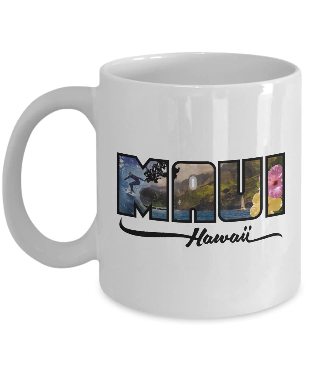 Dillo Maui Hawaii Hawaiian Islands Souvenir Vacation 11oz White Mug76571